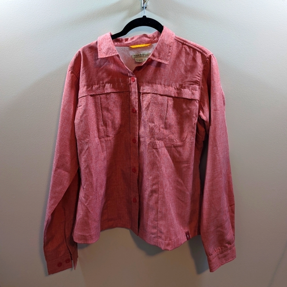 Royal Robbins Red Button Down Shirt